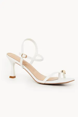 Kassidy White Gold Accent Heels