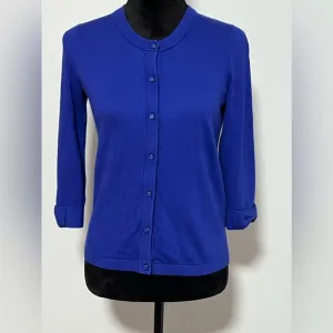 KATE SPADE Royal Blue Cardigan - S