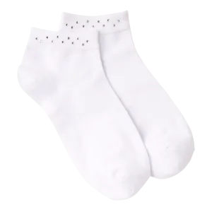 K.Bell Women's Rhinestone Cuff Golf Footie Ankle Sock