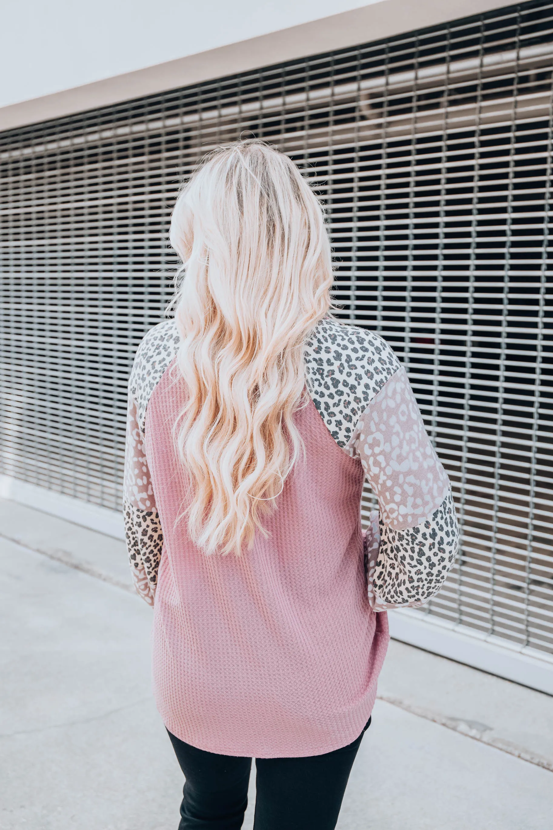 Keepin' It Casual Color Block Top - Mauve