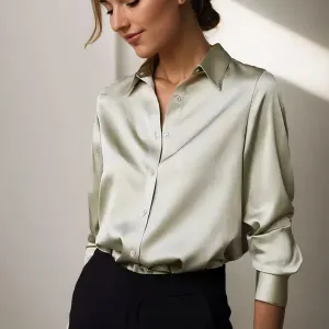 Keira® | Elegant Satin Blouse