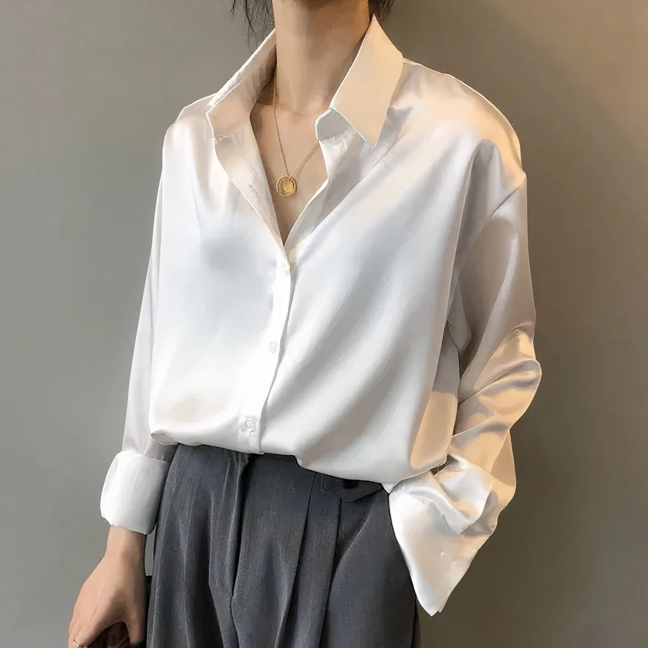 Keira® | Elegant Satin Blouse