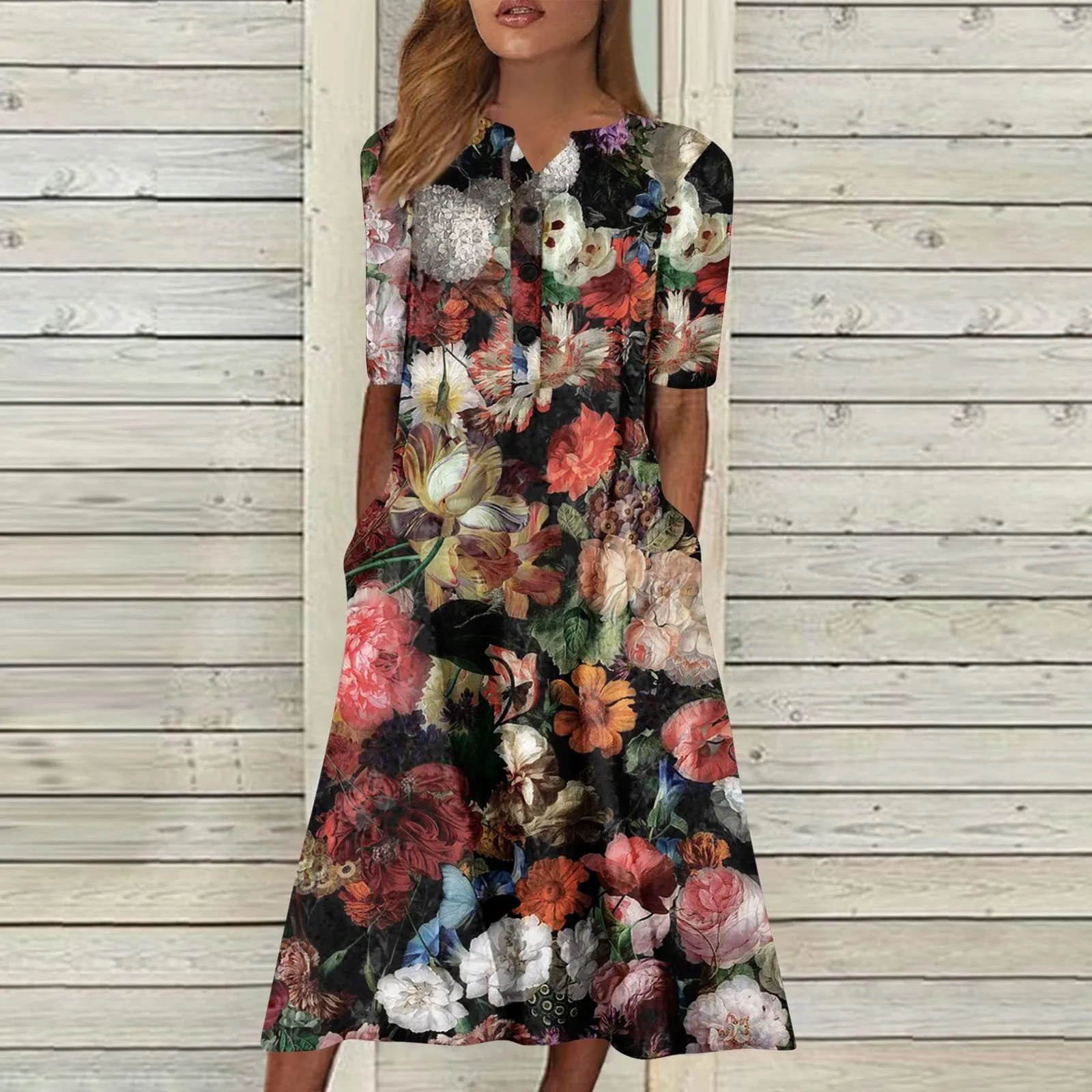 Kiara – Timeless Floral Print Dress