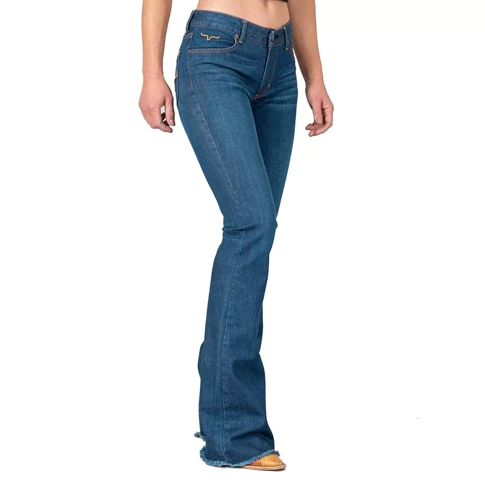 Kimes Ranch Lola Mid Rise Flare Leg Jeans