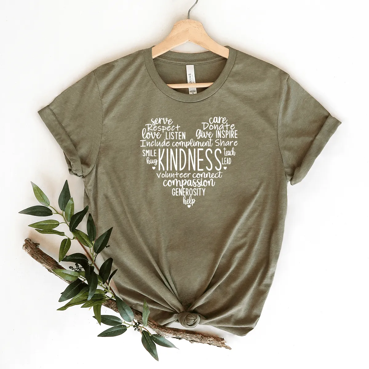 Kindness (Heart) - Bella Canvas Tee