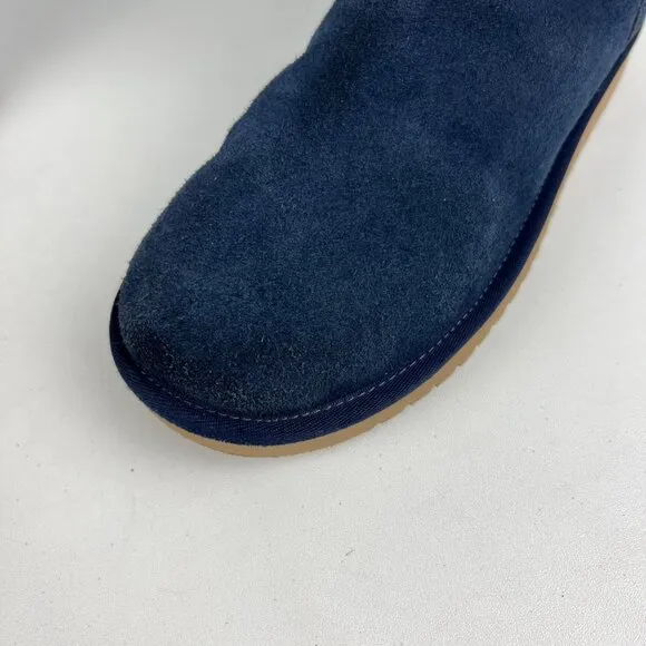 Koolaburra Womens Remley Mini Blue Suede Ankle Boot Winter Snow 1105809 size 7
