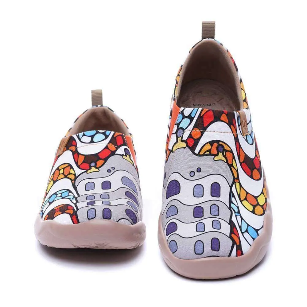 LA PEDRERA Women Canvas Art Painted Shoes