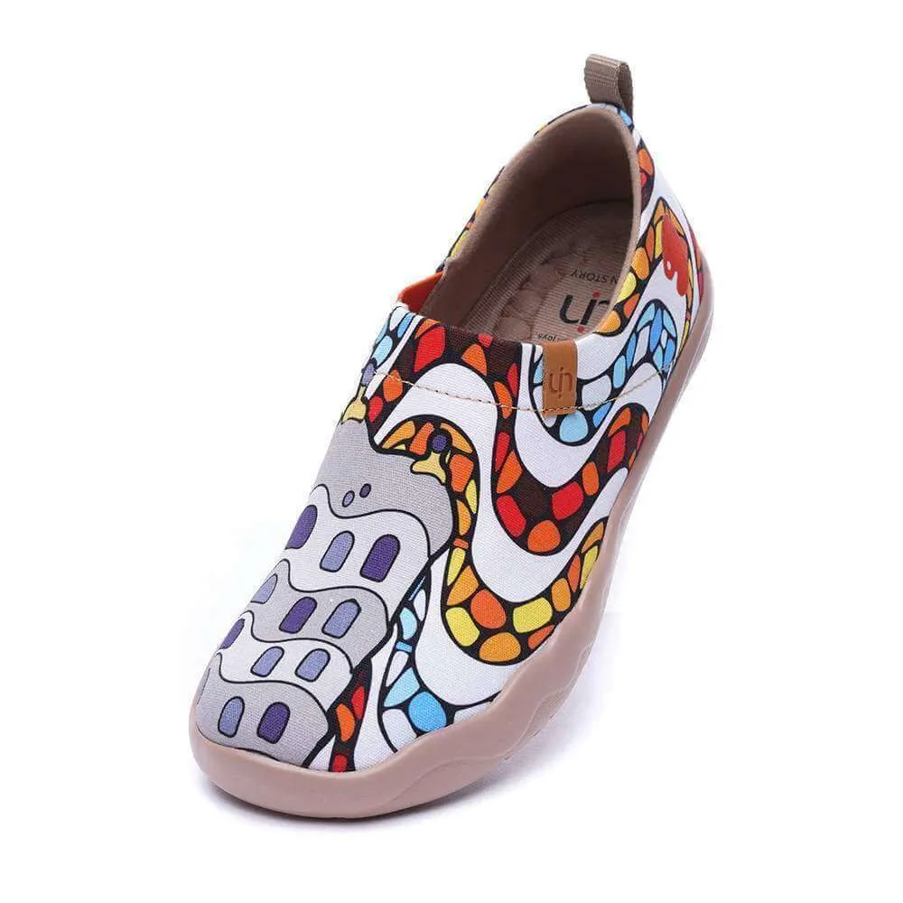 LA PEDRERA Women Canvas Art Painted Shoes