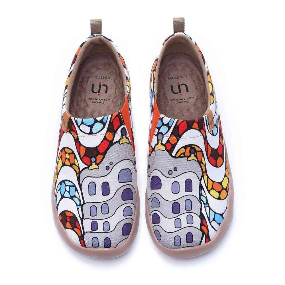 LA PEDRERA Women Canvas Art Painted Shoes