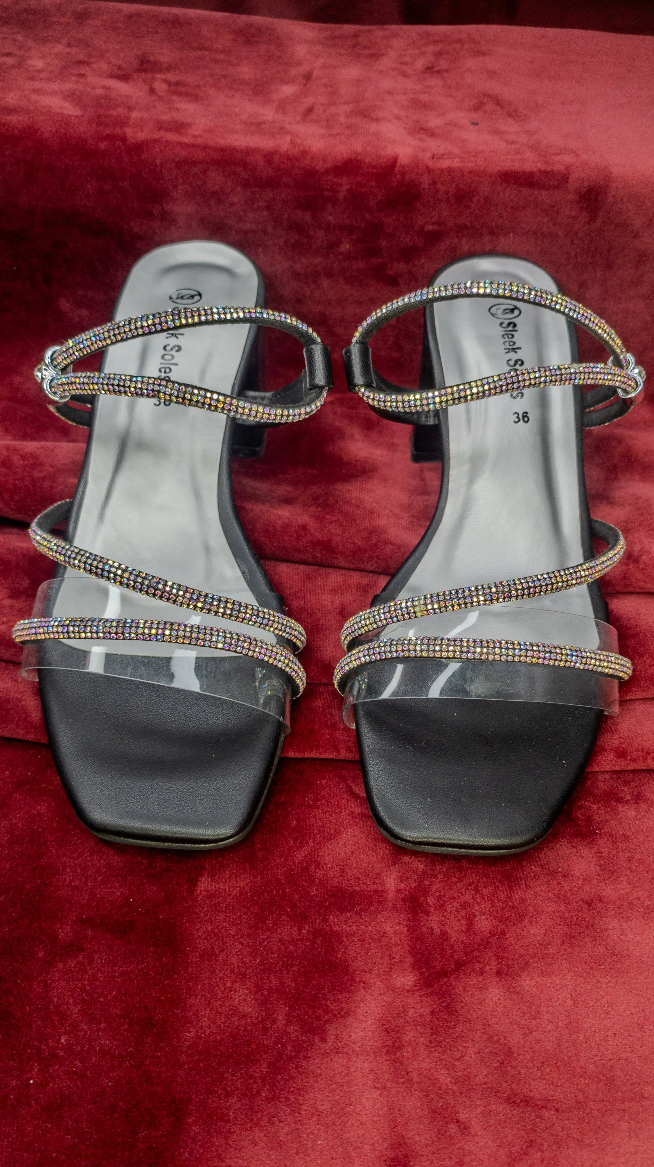 Ladies Low Block Heels Sandal
