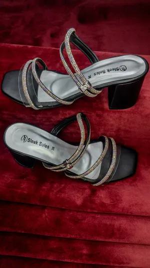 Ladies Low Block Heels Sandal