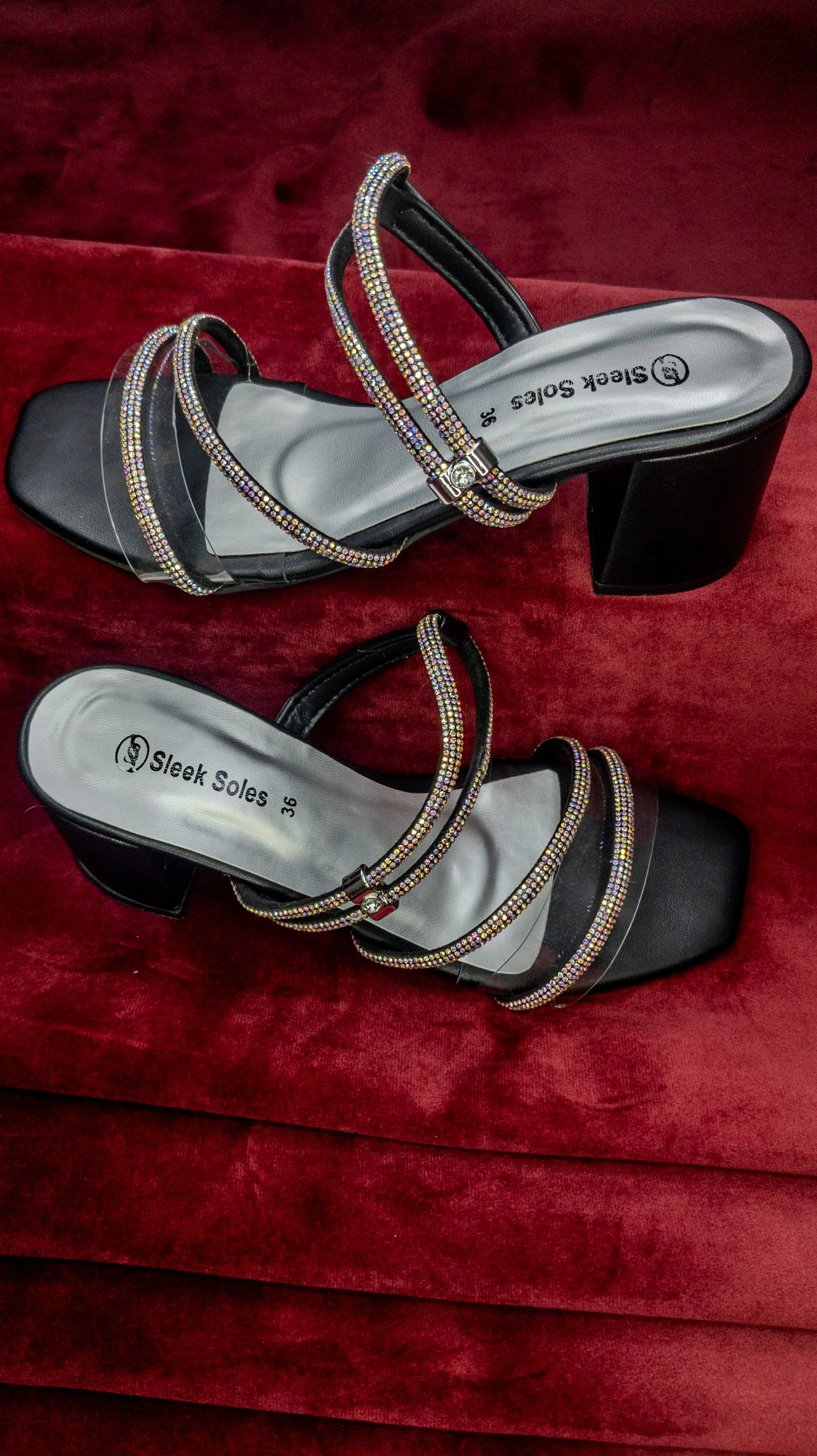 Ladies Low Block Heels Sandal