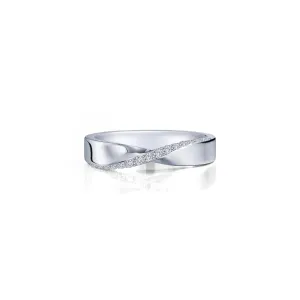 Lafonn Simulated Diamond High-Polished Twisted Band R0530CLP05