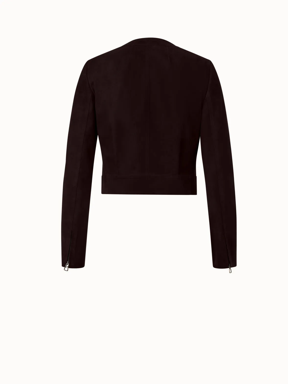 Lambskin Suede Short Jacket