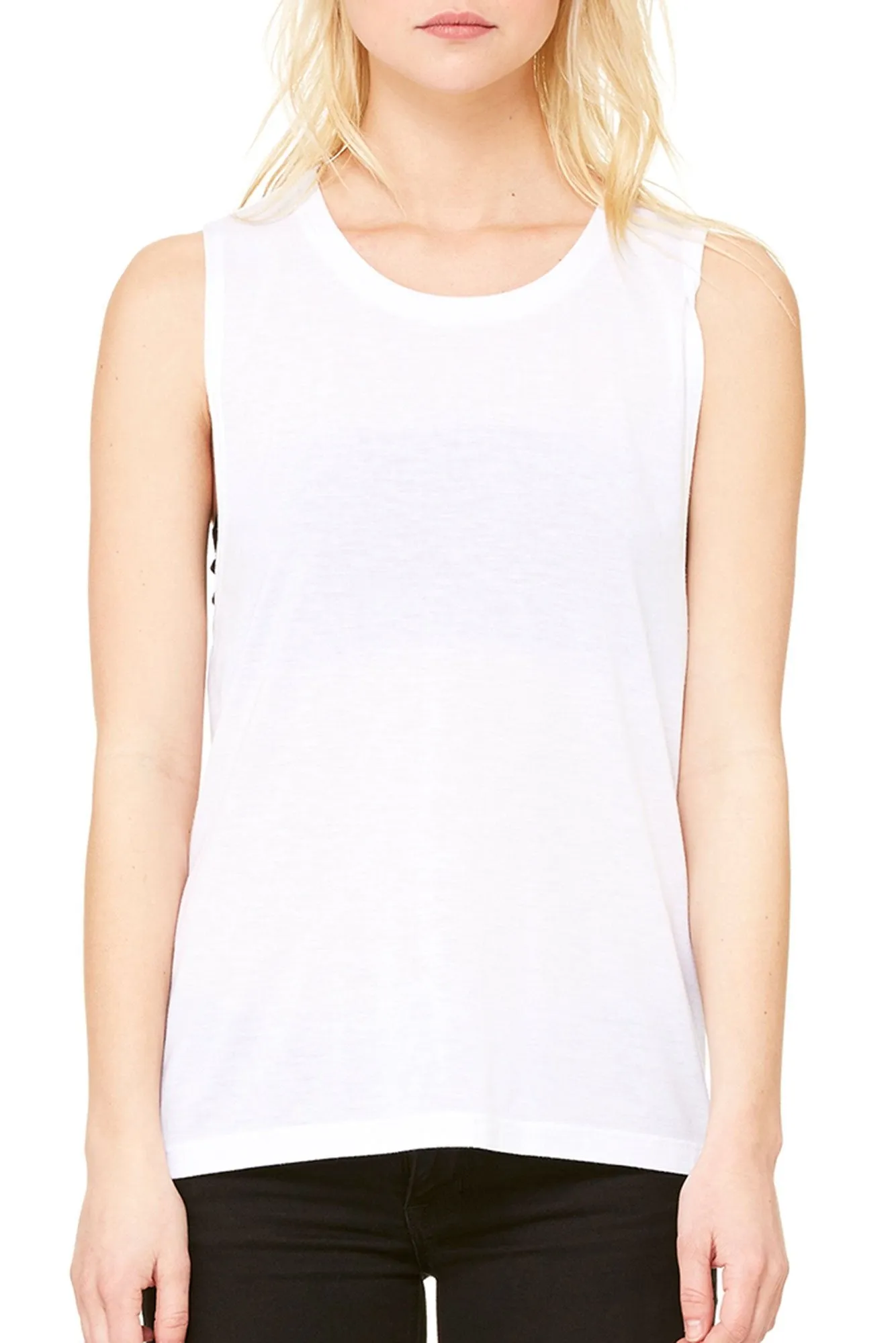 Land That I Love Leopard Flag Women's Flowy Scoop Muscle Tank
