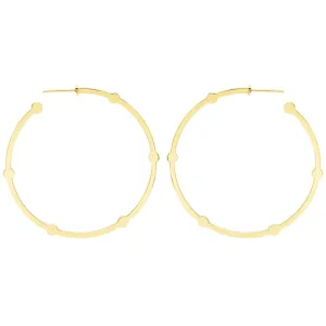 Large Cage Hoops | Yellow Gold
