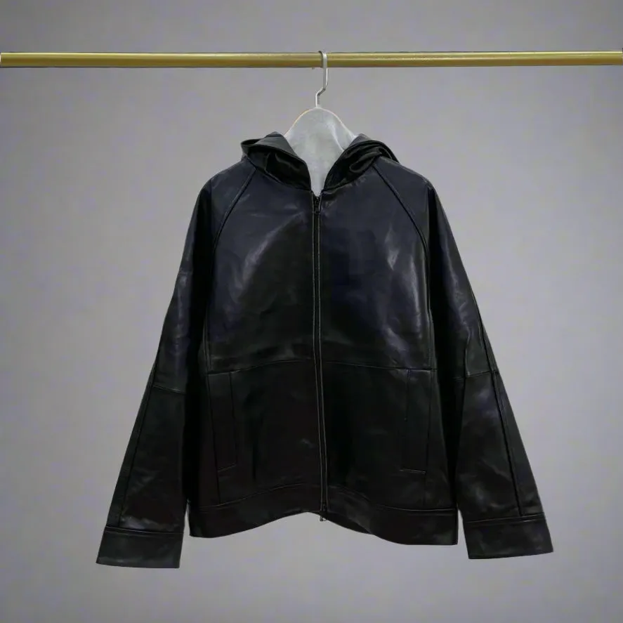 Leather Hoodie