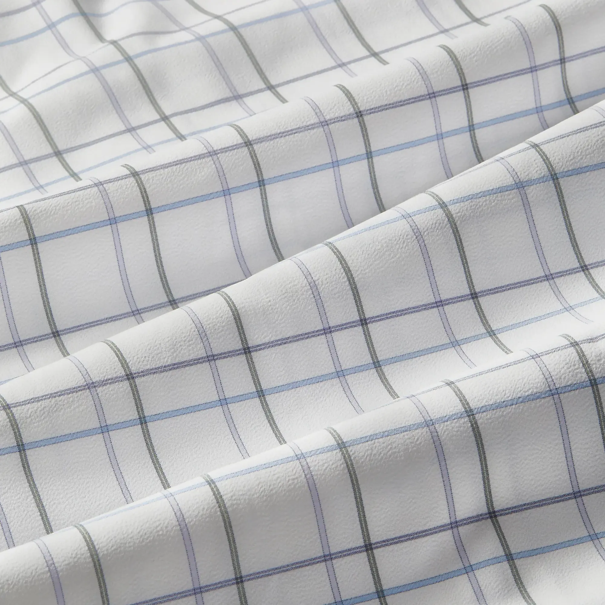 Leeward  Dress Shirt - White Larkin Plaid