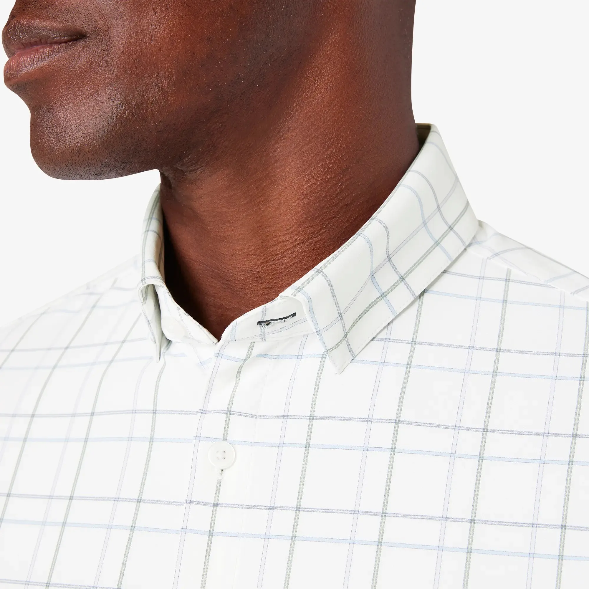 Leeward  Dress Shirt - White Larkin Plaid