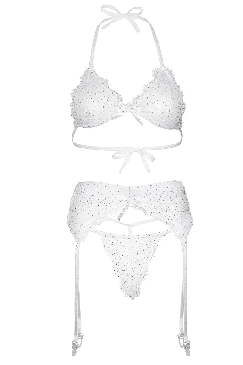 Leg Avenue White Bra Top Lingerie Set