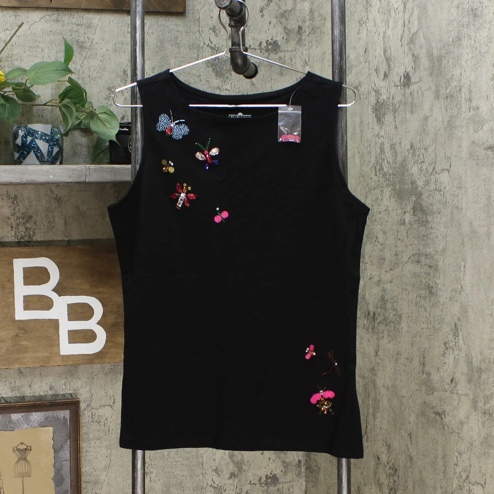 Lemon Way Women's Perfect Pima Butterfly Tank Top