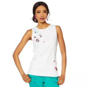 Lemon Way Women's Perfect Pima Butterfly Tank Top