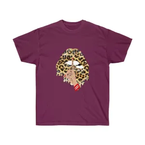 Leopard Lips Unisex Tee, Custom tee, Graphic tee, leopard lips