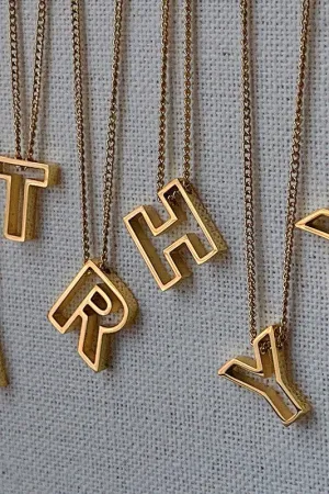 Letter Block Necklace