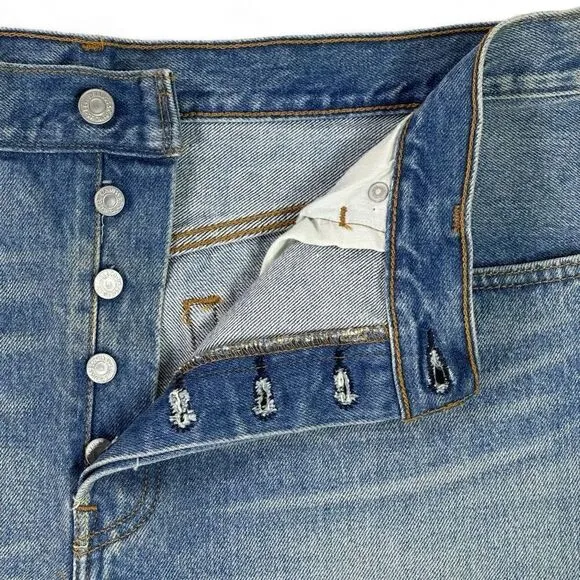 Levi's 501 Sierra Oasis Jean Shorts Women's Size 32W Festival Cowgirl