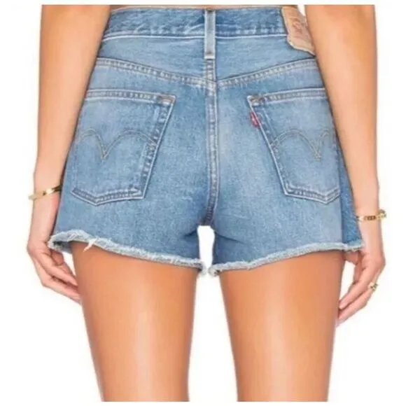 Levi's 501 Sierra Oasis Jean Shorts Women's Size 32W Festival Cowgirl