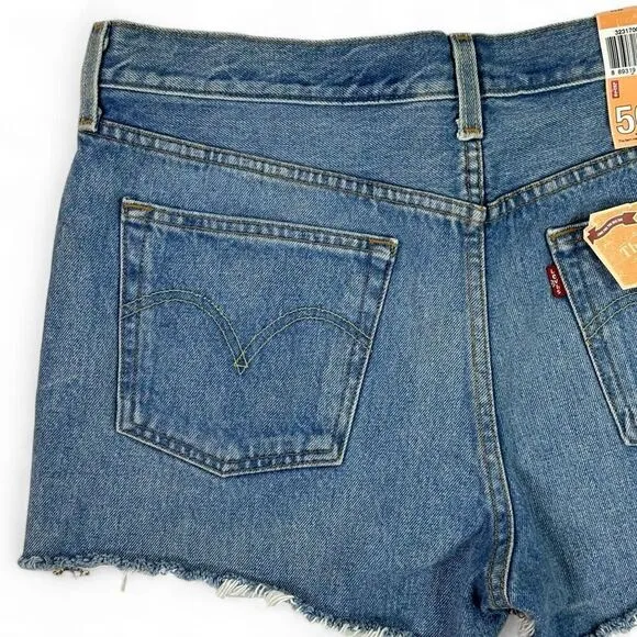 Levi's 501 Sierra Oasis Jean Shorts Women's Size 32W Festival Cowgirl