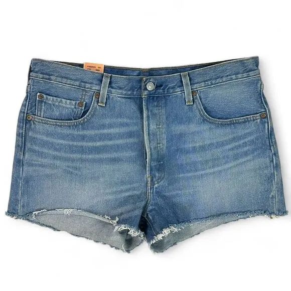 Levi's 501 Sierra Oasis Jean Shorts Women's Size 32W Festival Cowgirl