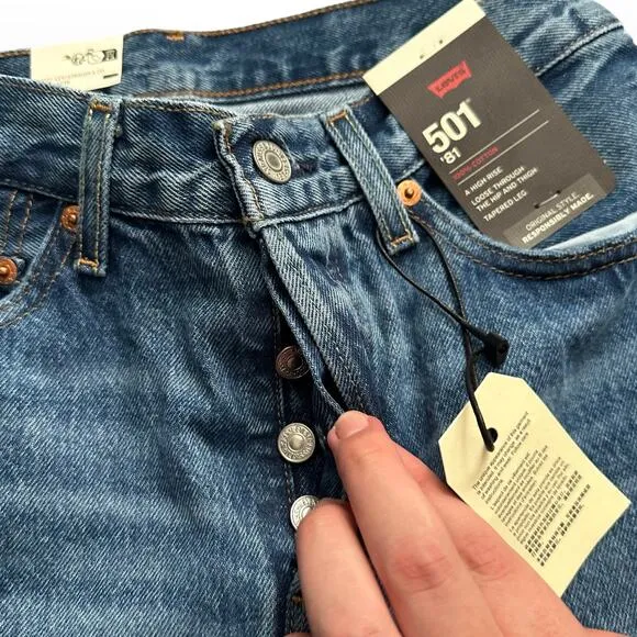 Levi's Premium 501 '81 NWT Womens Medium Wash 28x31 A46990009