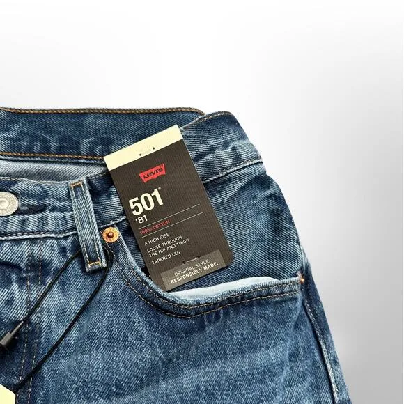 Levi's Premium 501 '81 NWT Womens Medium Wash 28x31 A46990009