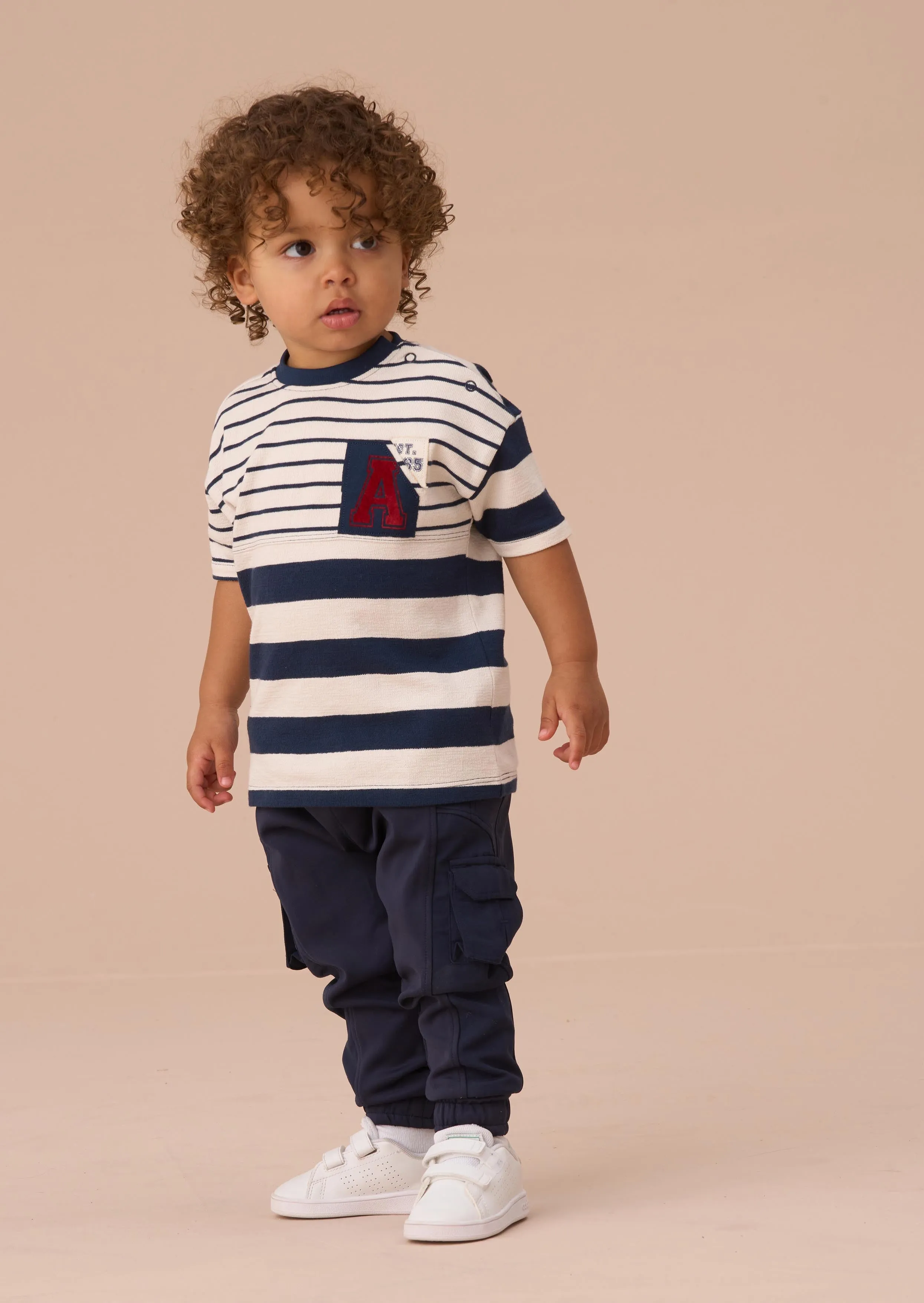 Lewis Blue Stripe Block T Shirt