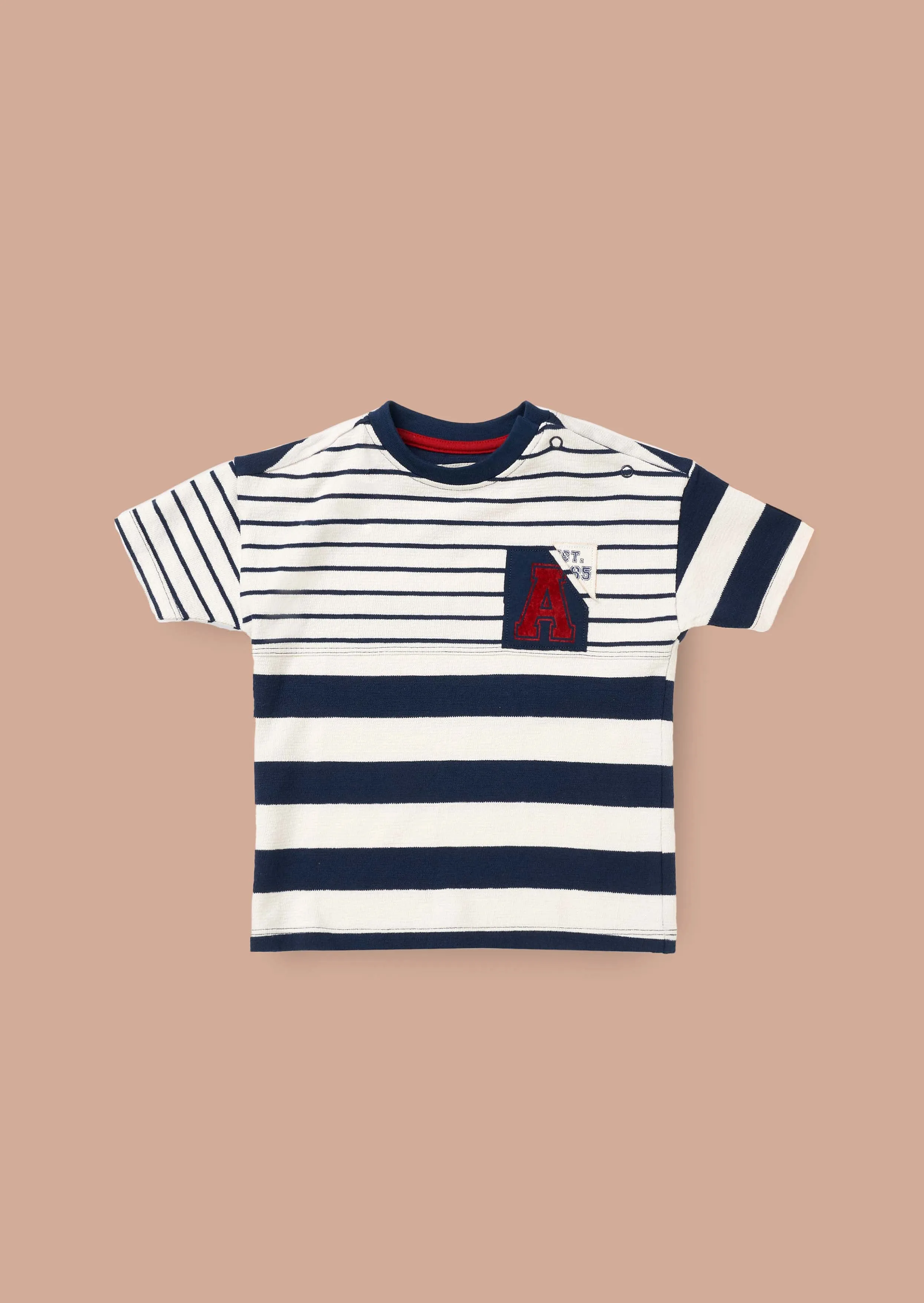 Lewis Blue Stripe Block T Shirt