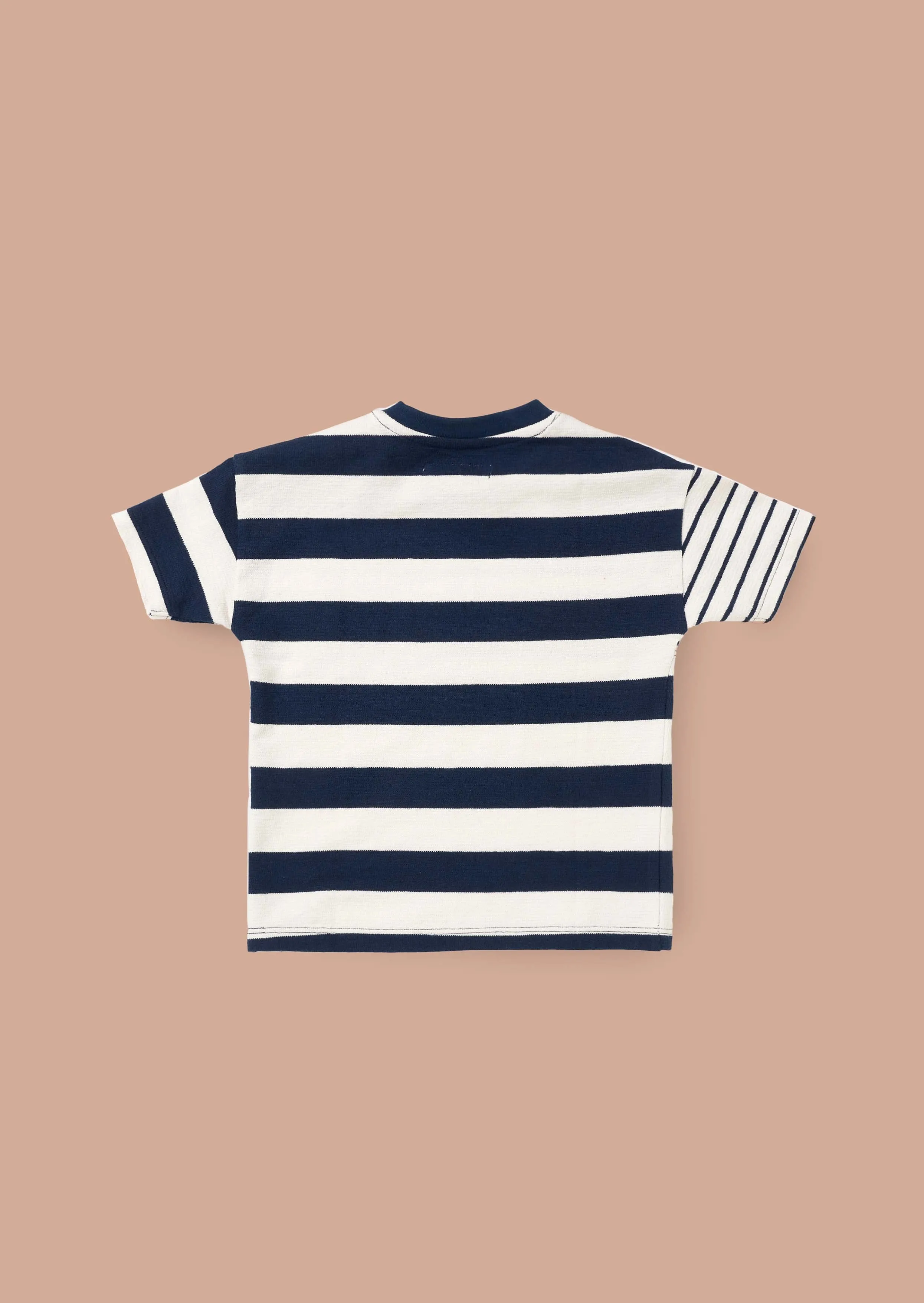 Lewis Blue Stripe Block T Shirt