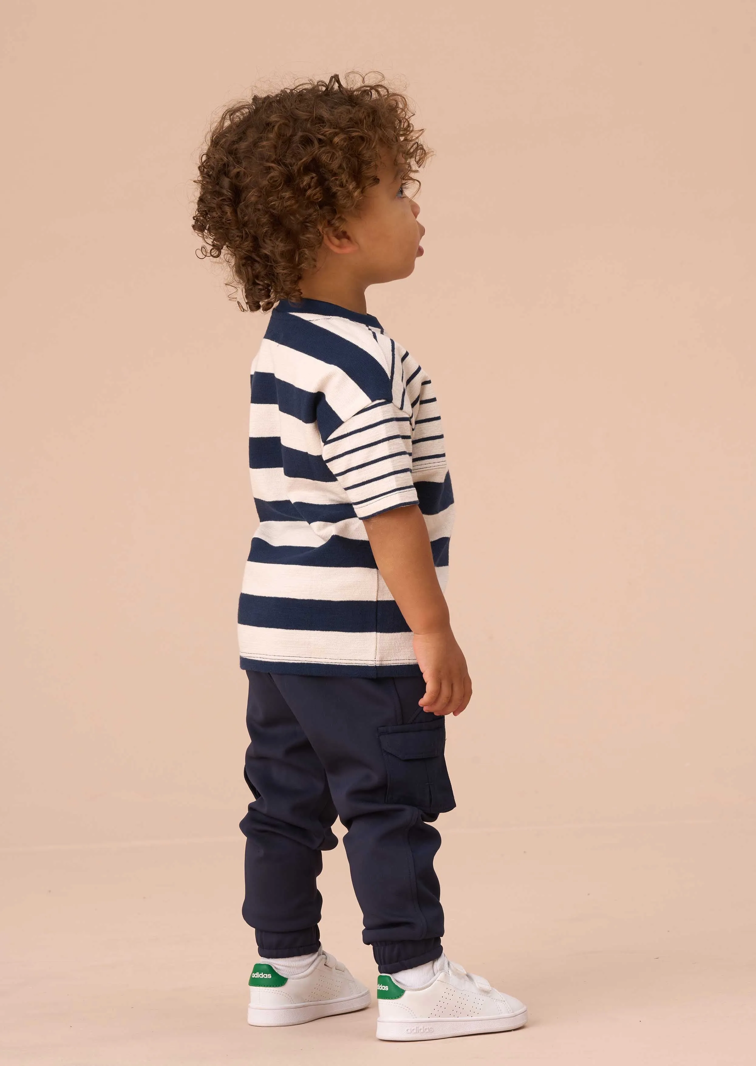 Lewis Blue Stripe Block T Shirt