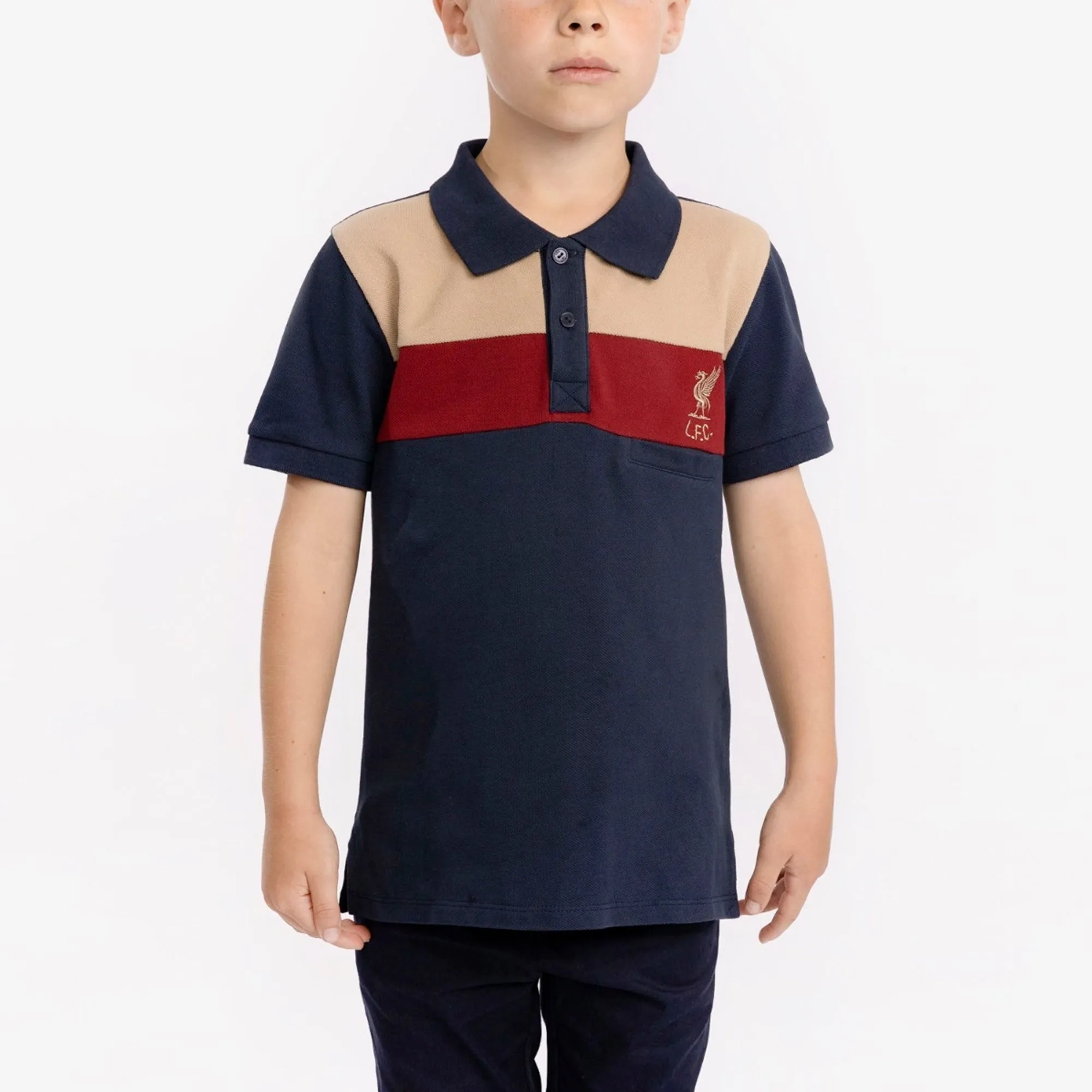 LFC Junior Colour Block Polo