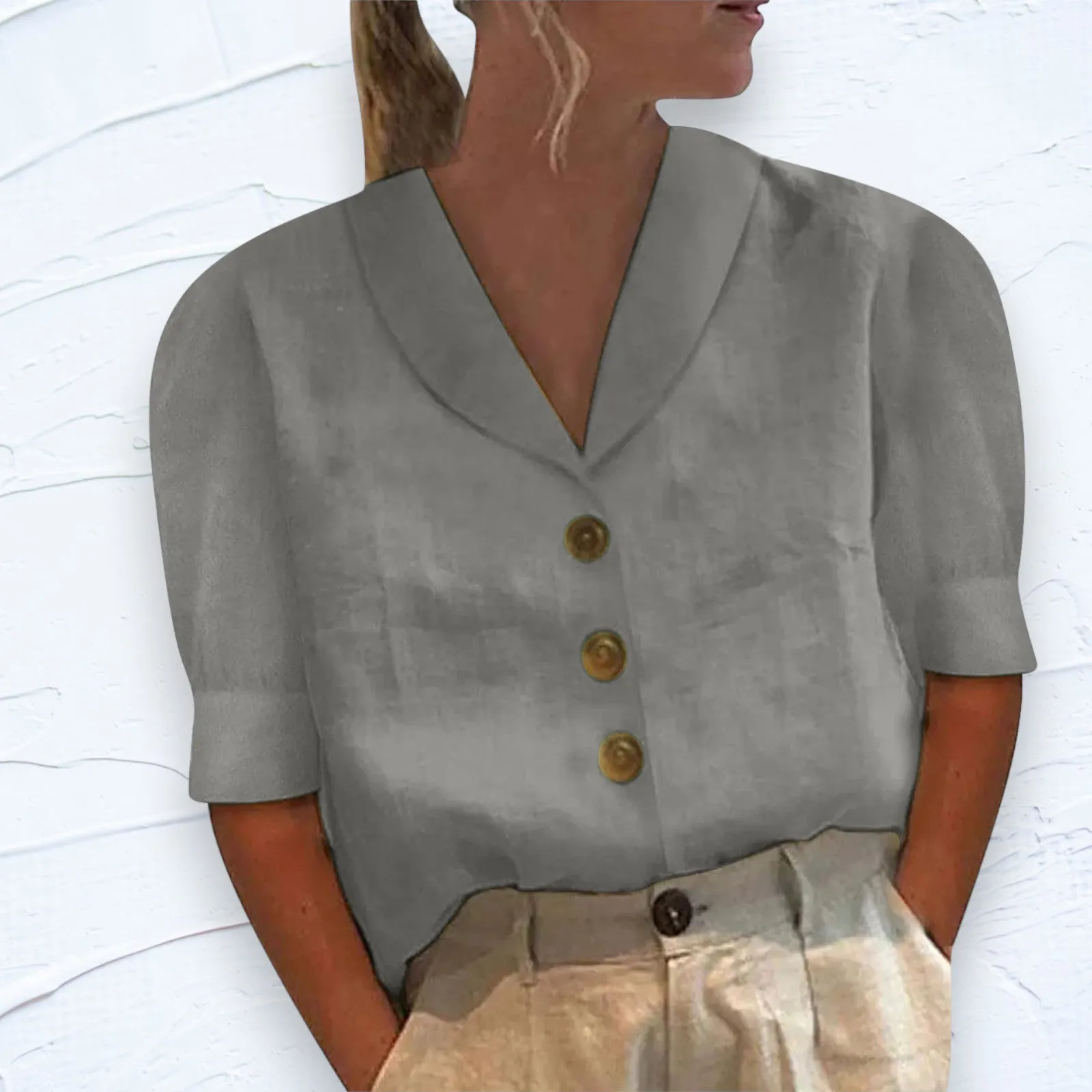 Lidia® | Elegant Linen Top