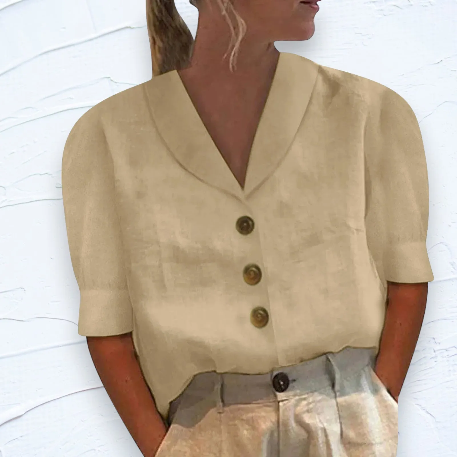 Lidia® | Elegant Linen Top