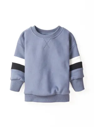 Little Bipsy Block Elevated Crewneck - Blue
