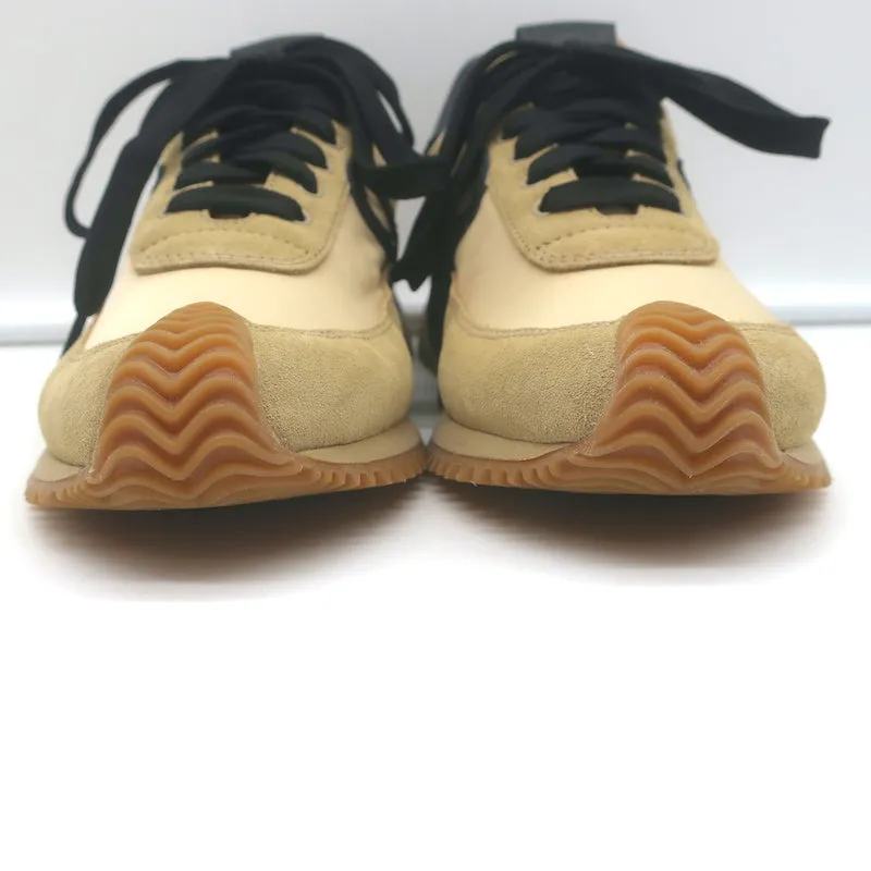 Loewe Flow Runner Sneakers Beige Suede & Black Leather Size 36 NEW