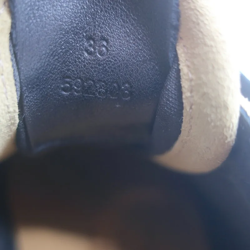 Loewe Flow Runner Sneakers Beige Suede & Black Leather Size 36 NEW