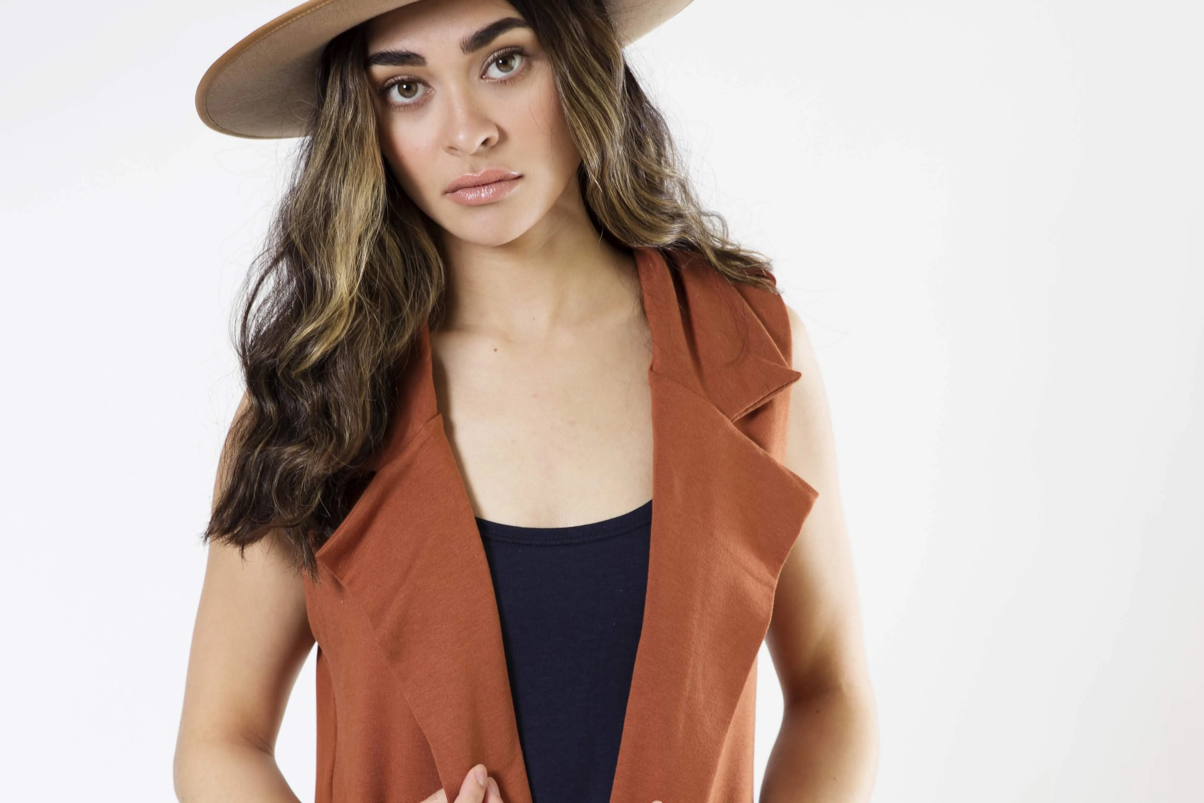 Long Pocket Vest - Various Colors