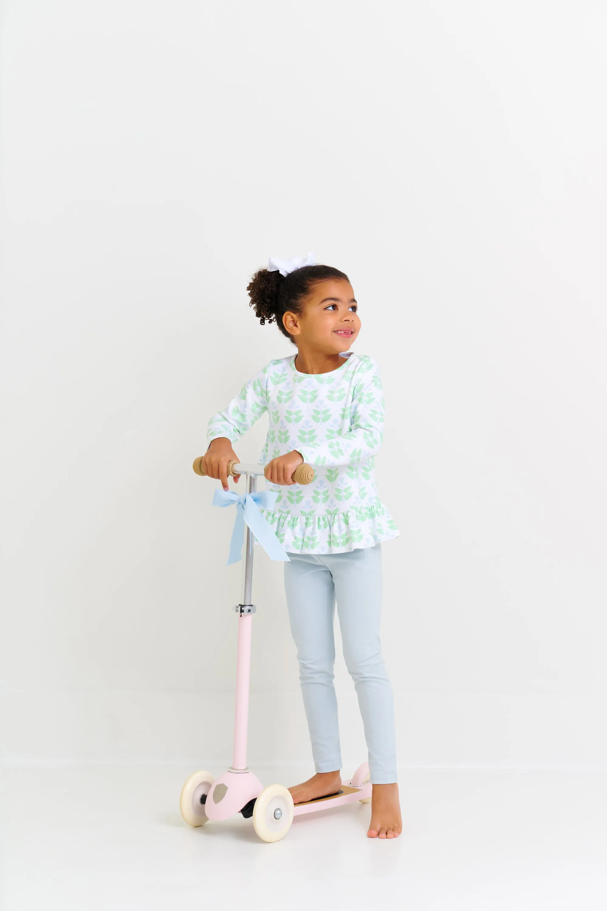 Long Sleeve Love You Back Top - Hanover Hand Block
