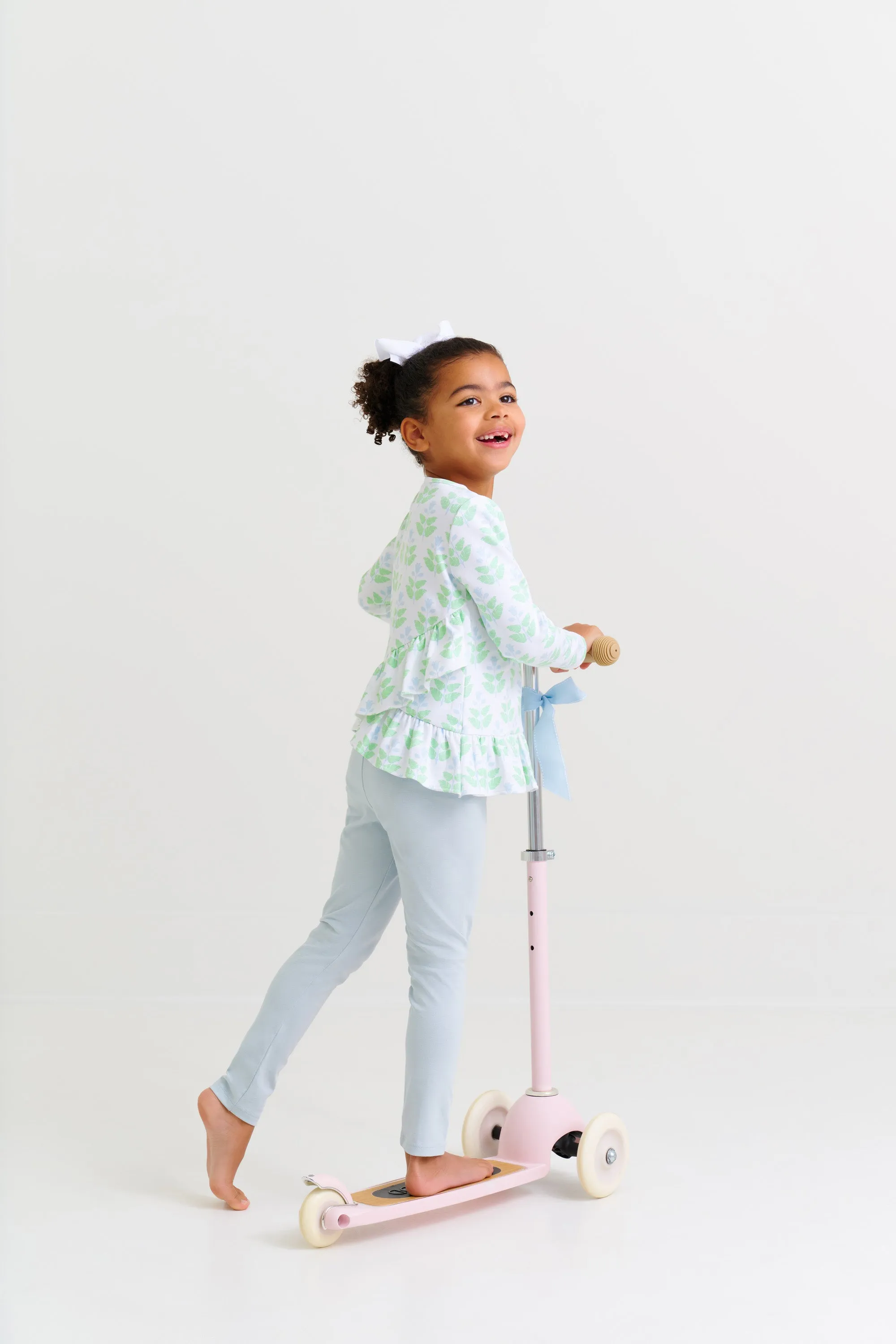 Long Sleeve Love You Back Top - Hanover Hand Block