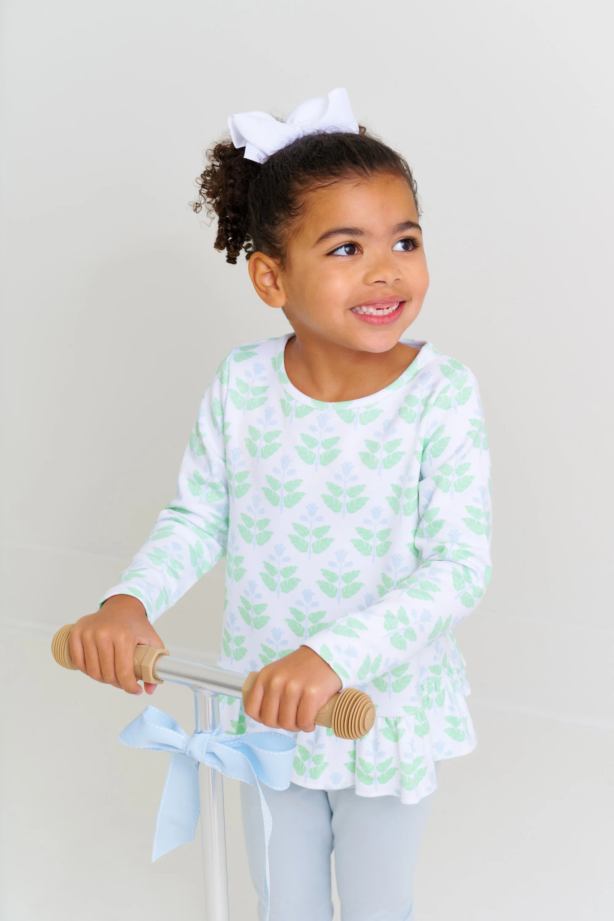 Long Sleeve Love You Back Top - Hanover Hand Block