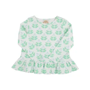 Long Sleeve Love You Back Top - Hanover Hand Block