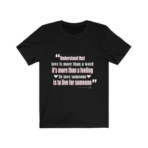 Love, Women's Black Tee